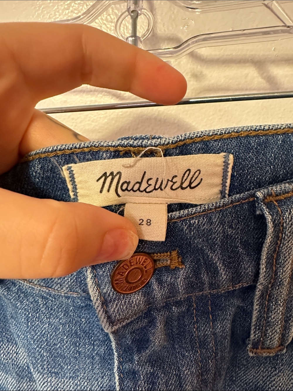 Madewell Denim Mini Skirt 28 - Picture 3 of 10